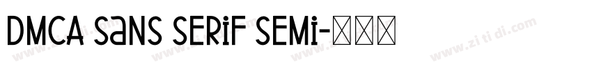 DMCA Sans Serif Semi字体转换